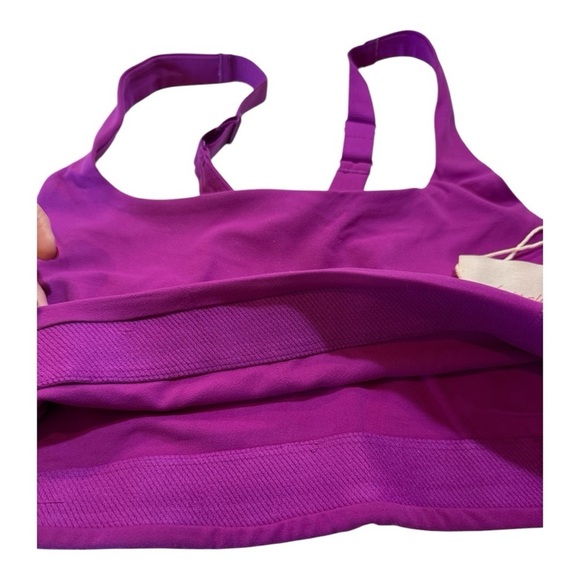 FP Movement X Hatch Square neck Never Better Sports Bra in Berry NEW - Picture 7 of 15